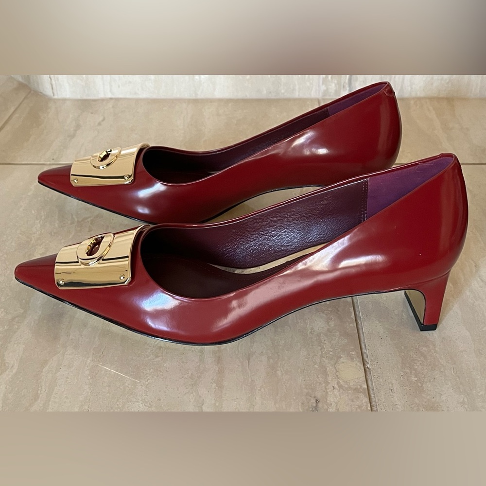 Lawrence Box Heel in Calf leather, Coach - Picture 7 of 14
